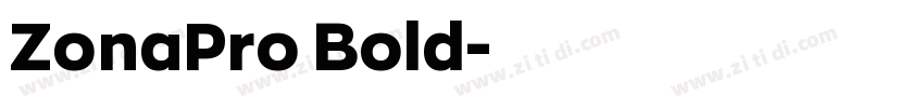 ZonaPro Bold字体转换